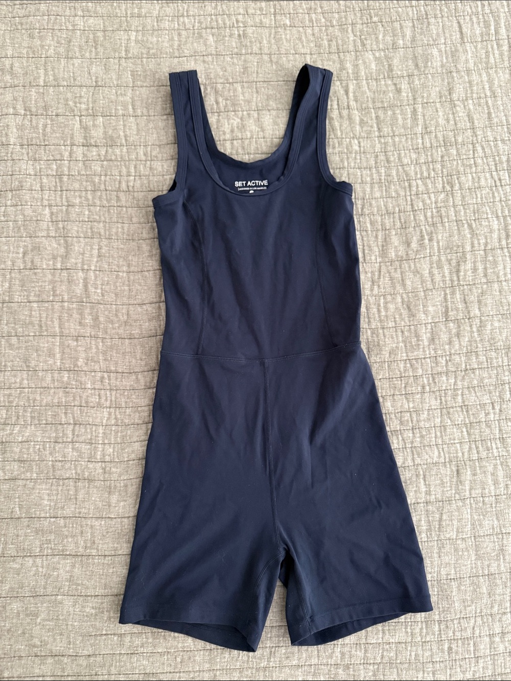 SET Active Navy Tank Romper